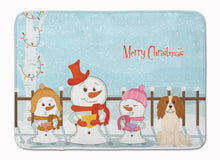 Load image into Gallery viewer, Merry Christmas Carolers Cavalier Spaniel Machine Washable Memory Foam Mat BB2389RUG