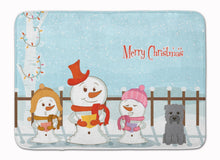 Load image into Gallery viewer, Merry Christmas Carolers Glen of Imal Grey Machine Washable Memory Foam Mat BB2390RUG