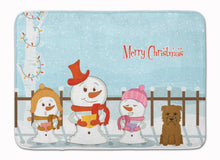 Load image into Gallery viewer, Merry Christmas Carolers Glen of Imal Tan Machine Washable Memory Foam Mat BB2391RUG