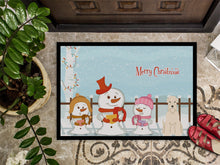 Load image into Gallery viewer, Merry Christmas Carolers Soft Coated Wheaten Terrier Doormat - 24x36 Decorative Floor Mat – Indoor/Outdoor Rug with Artistic Flair BB2392JMAT