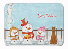 Load image into Gallery viewer, Merry Christmas Carolers Irish Terrier Machine Washable Memory Foam Mat BB2393RUG