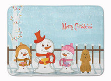Load image into Gallery viewer, Merry Christmas Carolers Poodle Tan Machine Washable Memory Foam Mat BB2400RUG