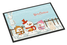 Load image into Gallery viewer, Merry Christmas Carolers Poodle White Doormat - 24x36 Decorative Floor Mat – Indoor/Outdoor Rug with Artistic Flair BB2401JMAT