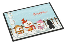 Load image into Gallery viewer, Merry Christmas Carolers Poodle Black Doormat - 24x36 Decorative Floor Mat – Indoor/Outdoor Rug with Artistic Flair BB2402JMAT