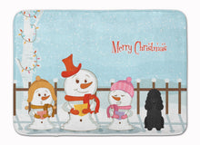 Load image into Gallery viewer, Merry Christmas Carolers Poodle Black Machine Washable Memory Foam Mat BB2402RUG