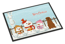 Load image into Gallery viewer, Merry Christmas Carolers Dogue de Bourdeaux Doormat - 24x36 Decorative Floor Mat – Indoor/Outdoor Rug with Artistic Flair BB2404JMAT