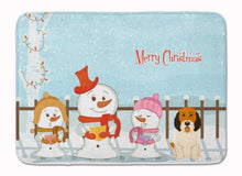 Load image into Gallery viewer, Merry Christmas Carolers Petit Basset Griffon Veenden Machine Washable Memory Foam Mat BB2410RUG