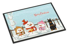 Load image into Gallery viewer, Merry Christmas Carolers Beauce Shepherd Dog Doormat - 24x36 Decorative Floor Mat – Indoor/Outdoor Rug with Artistic Flair BB2411JMAT