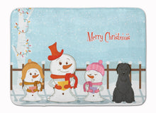 Load image into Gallery viewer, Merry Christmas Carolers Briard Black Machine Washable Memory Foam Mat BB2412RUG