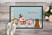 Load image into Gallery viewer, Merry Christmas Carolers Briard Brown Doormat - 24x36 Decorative Floor Mat – Indoor/Outdoor Rug with Artistic Flair BB2413JMAT