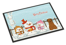 Load image into Gallery viewer, Merry Christmas Carolers Briard Brown Doormat - 24x36 Decorative Floor Mat – Indoor/Outdoor Rug with Artistic Flair BB2413JMAT