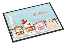Load image into Gallery viewer, Merry Christmas Carolers Great Pyrenese Doormat - 24x36 Decorative Floor Mat – Indoor/Outdoor Rug with Artistic Flair BB2414JMAT