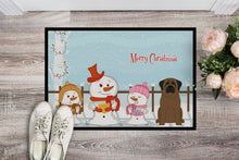 Load image into Gallery viewer, Merry Christmas Carolers Bullmastiff Doormat - 24x36 Decorative Floor Mat – Indoor/Outdoor Rug with Artistic Flair BB2415JMAT