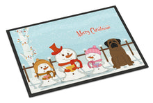 Load image into Gallery viewer, Merry Christmas Carolers Bullmastiff Doormat - 24x36 Decorative Floor Mat – Indoor/Outdoor Rug with Artistic Flair BB2415JMAT