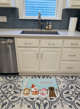 Load image into Gallery viewer, Merry Christmas Carolers Bullmastiff Machine Washable Memory Foam Mat BB2415RUG