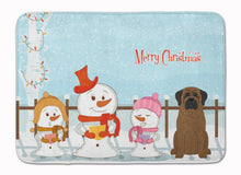 Load image into Gallery viewer, Merry Christmas Carolers Bullmastiff Machine Washable Memory Foam Mat BB2415RUG