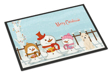 Load image into Gallery viewer, Merry Christmas Carolers Bedlington Terrier Sandy Doormat - 24x36 Decorative Floor Mat – Indoor/Outdoor Rug with Artistic Flair BB2422JMAT