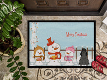 Load image into Gallery viewer, Merry Christmas Carolers Cocker Spaniel Black Doormat - 24x36 Decorative Floor Mat – Indoor/Outdoor Rug with Artistic Flair BB2423JMAT