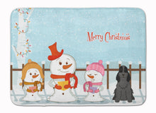 Load image into Gallery viewer, Merry Christmas Carolers Cocker Spaniel Black Machine Washable Memory Foam Mat BB2423RUG