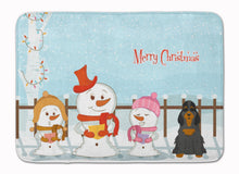 Load image into Gallery viewer, Merry Christmas Carolers Cocker Spaniel Black Tan Machine Washable Memory Foam Mat BB2424RUG