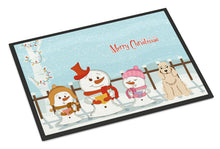 Load image into Gallery viewer, Merry Christmas Carolers Cocker Spaniel Buff Doormat - 24x36 Decorative Floor Mat – Indoor/Outdoor Rug with Artistic Flair BB2425JMAT