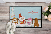 Load image into Gallery viewer, Merry Christmas Carolers Cocker Spaniel Red Doormat - 24x36 Decorative Floor Mat – Indoor/Outdoor Rug with Artistic Flair BB2426JMAT