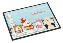 Load image into Gallery viewer, Merry Christmas Carolers Old English Sheepdog Doormat - 24x36 Decorative Floor Mat – Indoor/Outdoor Rug with Artistic Flair BB2427JMAT