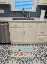 Load image into Gallery viewer, Merry Christmas Carolers Dalmatian Machine Washable Memory Foam Mat BB2428RUG