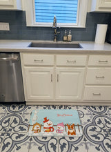 Load image into Gallery viewer, Merry Christmas Carolers Corgi Machine Washable Memory Foam Mat BB2431RUG