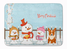 Load image into Gallery viewer, Merry Christmas Carolers Corgi Machine Washable Memory Foam Mat BB2431RUG