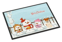Load image into Gallery viewer, Merry Christmas Carolers Wire Fox Terrier Doormat - 24x36 Decorative Floor Mat – Indoor/Outdoor Rug with Artistic Flair BB2432JMAT
