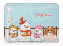 Load image into Gallery viewer, Merry Christmas Carolers Pekingnese Red White Machine Washable Memory Foam Mat BB2434RUG