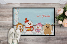 Load image into Gallery viewer, Merry Christmas Carolers Pekingnese Fawn Sable Doormat - 24x36 Decorative Floor Mat – Indoor/Outdoor Rug with Artistic Flair BB2435JMAT