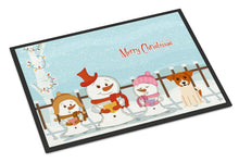 Load image into Gallery viewer, Merry Christmas Carolers Jack Russell Terrier Doormat - 24x36 Decorative Floor Mat – Indoor/Outdoor Rug with Artistic Flair BB2439JMAT