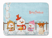 Load image into Gallery viewer, Merry Christmas Carolers Jack Russell Terrier Machine Washable Memory Foam Mat BB2439RUG