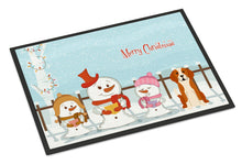 Load image into Gallery viewer, Merry Christmas Carolers English Foxhound Doormat - 24x36 Decorative Floor Mat – Indoor/Outdoor Rug with Artistic Flair BB2441JMAT