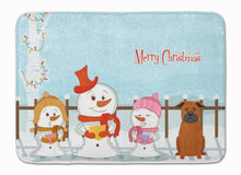 Load image into Gallery viewer, Merry Christmas Carolers Chinese Chongqing Dog Machine Washable Memory Foam Mat BB2442RUG