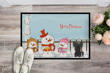 Load image into Gallery viewer, Merry Christmas Carolers Chinese Crested Black Doormat - 24x36 Decorative Floor Mat – Indoor/Outdoor Rug with Artistic Flair BB2443JMAT