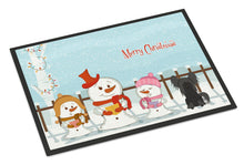 Load image into Gallery viewer, Merry Christmas Carolers Chinese Crested Black Doormat - 24x36 Decorative Floor Mat – Indoor/Outdoor Rug with Artistic Flair BB2443JMAT