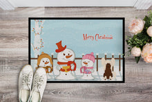 Load image into Gallery viewer, Merry Christmas Carolers Chinese Crested Cream Doormat - 24x36 Decorative Floor Mat – Indoor/Outdoor Rug with Artistic Flair BB2444JMAT