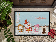 Load image into Gallery viewer, Merry Christmas Carolers Chinese Crested Cream Doormat - 24x36 Decorative Floor Mat – Indoor/Outdoor Rug with Artistic Flair BB2444JMAT
