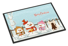 Load image into Gallery viewer, Merry Christmas Carolers Chinese Crested Cream Doormat - 24x36 Decorative Floor Mat – Indoor/Outdoor Rug with Artistic Flair BB2444JMAT