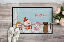 Load image into Gallery viewer, Merry Christmas Carolers Brindle Boxer Doormat - 24x36 Decorative Floor Mat – Indoor/Outdoor Rug with Artistic Flair BB2448JMAT