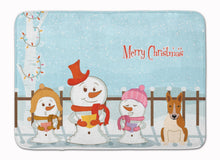 Load image into Gallery viewer, Merry Christmas Carolers Bull Terrier Red White Machine Washable Memory Foam Mat BB2466RUG