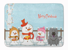 Load image into Gallery viewer, Merry Christmas Carolers Chow Chow Blue Machine Washable Memory Foam Mat BB2470RUG