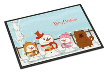 Load image into Gallery viewer, Merry Christmas Carolers Chow Chow Red Doormat - 24x36 Decorative Floor Mat – Indoor/Outdoor Rug with Artistic Flair BB2473JMAT