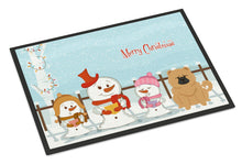 Load image into Gallery viewer, Merry Christmas Carolers Chow Chow Cream Doormat - 24x36 Decorative Floor Mat – Indoor/Outdoor Rug with Artistic Flair BB2475JMAT