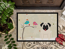 Load image into Gallery viewer, Christmas Presents between Friends Pug Cream Doormat - 24x36 Decorative Floor Mat – Indoor/Outdoor Rug with Artistic Flair BB2476JMAT