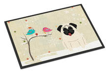 Load image into Gallery viewer, Christmas Presents between Friends Pug Cream Doormat - 24x36 Decorative Floor Mat – Indoor/Outdoor Rug with Artistic Flair BB2476JMAT
