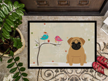 Load image into Gallery viewer, Christmas Presents between Friends Pug Brown Doormat - 24x36 Decorative Floor Mat – Indoor/Outdoor Rug with Artistic Flair BB2479JMAT